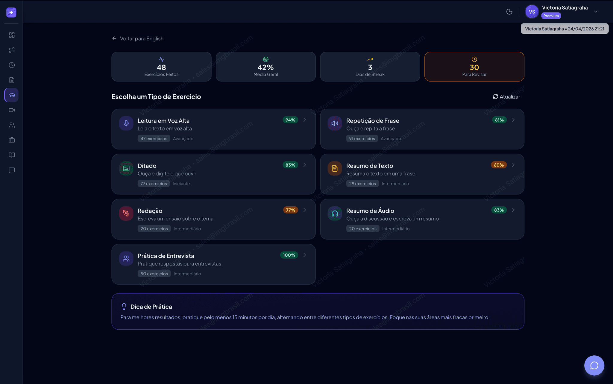 Quebre a barreira do inglês — com treino médico de verdade, não frases de turista